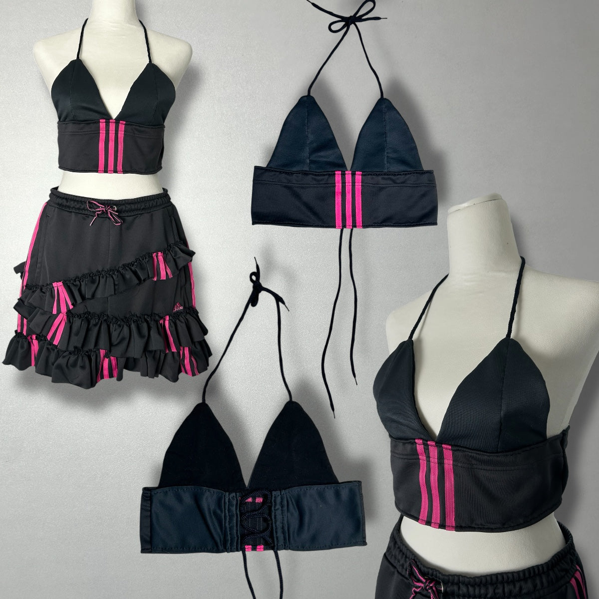 UPCYCLED TOP PINK STRIPES