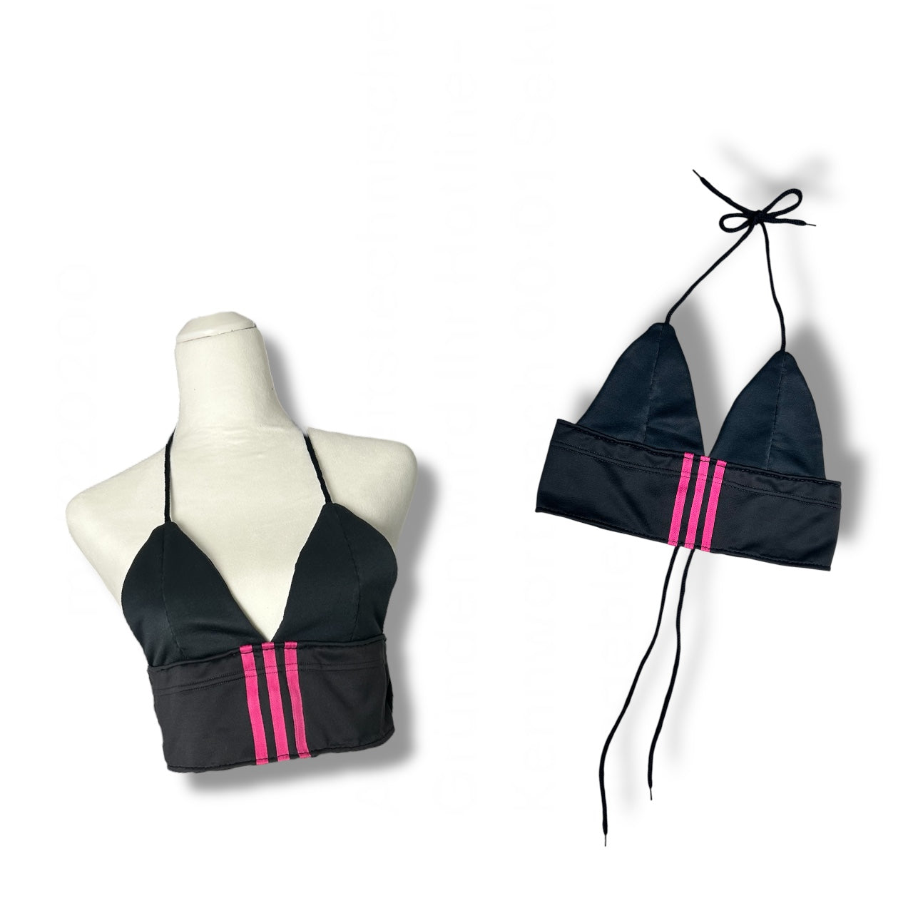 UPCYCLED TOP PINK STRIPES