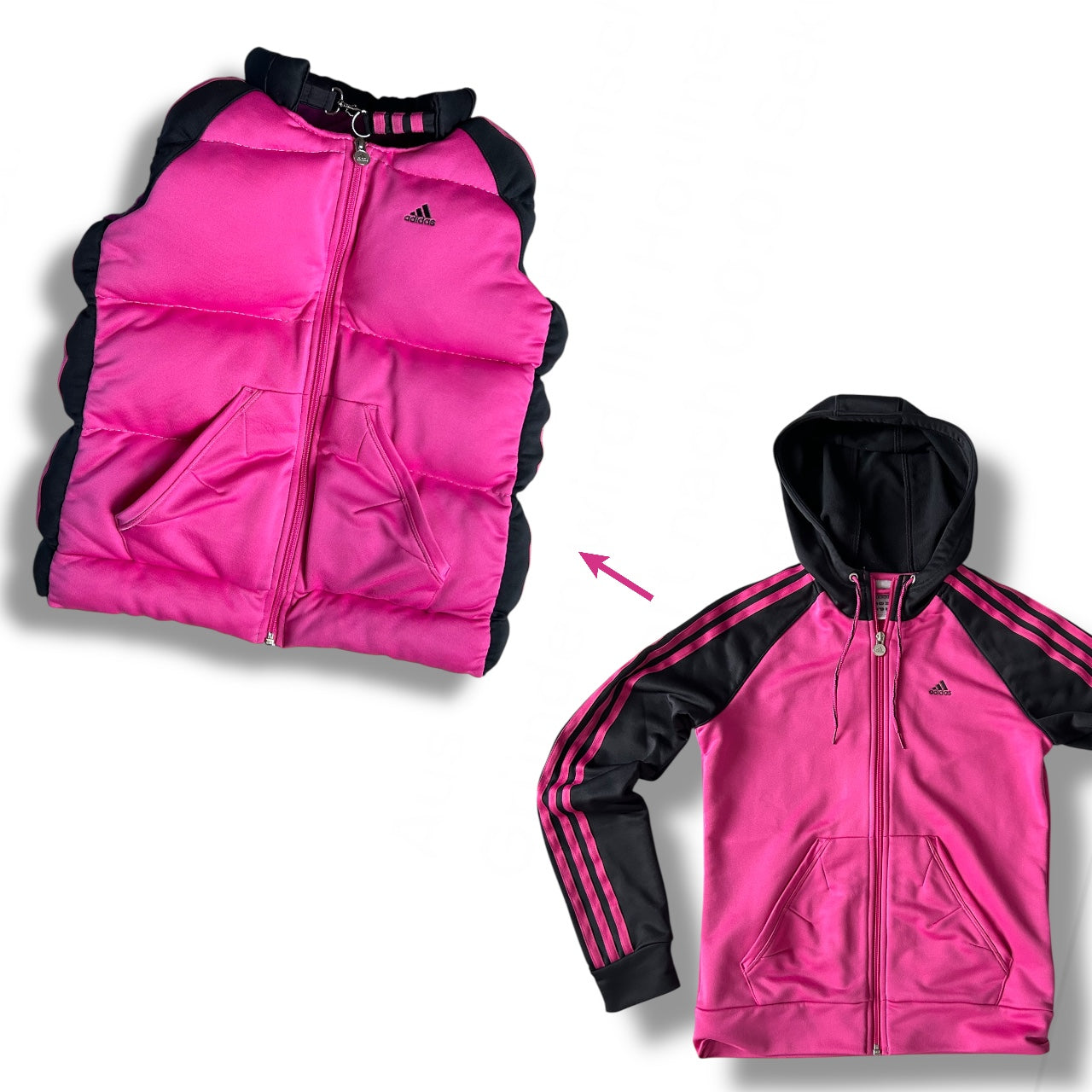 UPCYCLED PUFFER VEST PINK