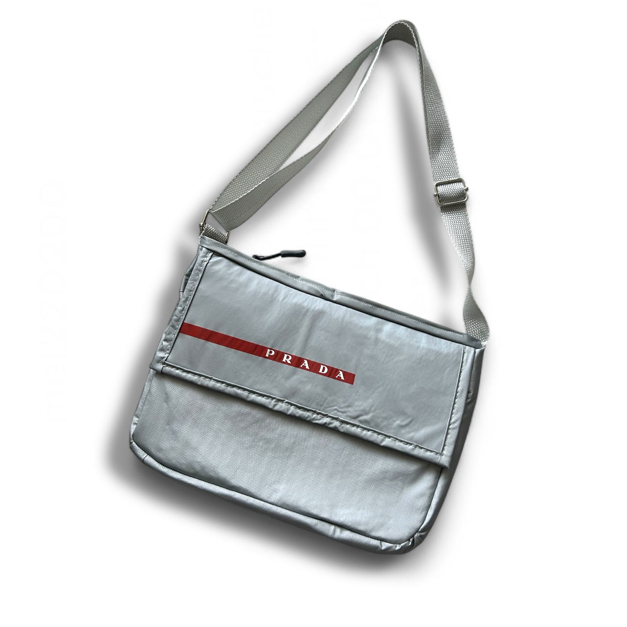 UPCYCLED PRADA DUSTBAG MESSENGER BAG
