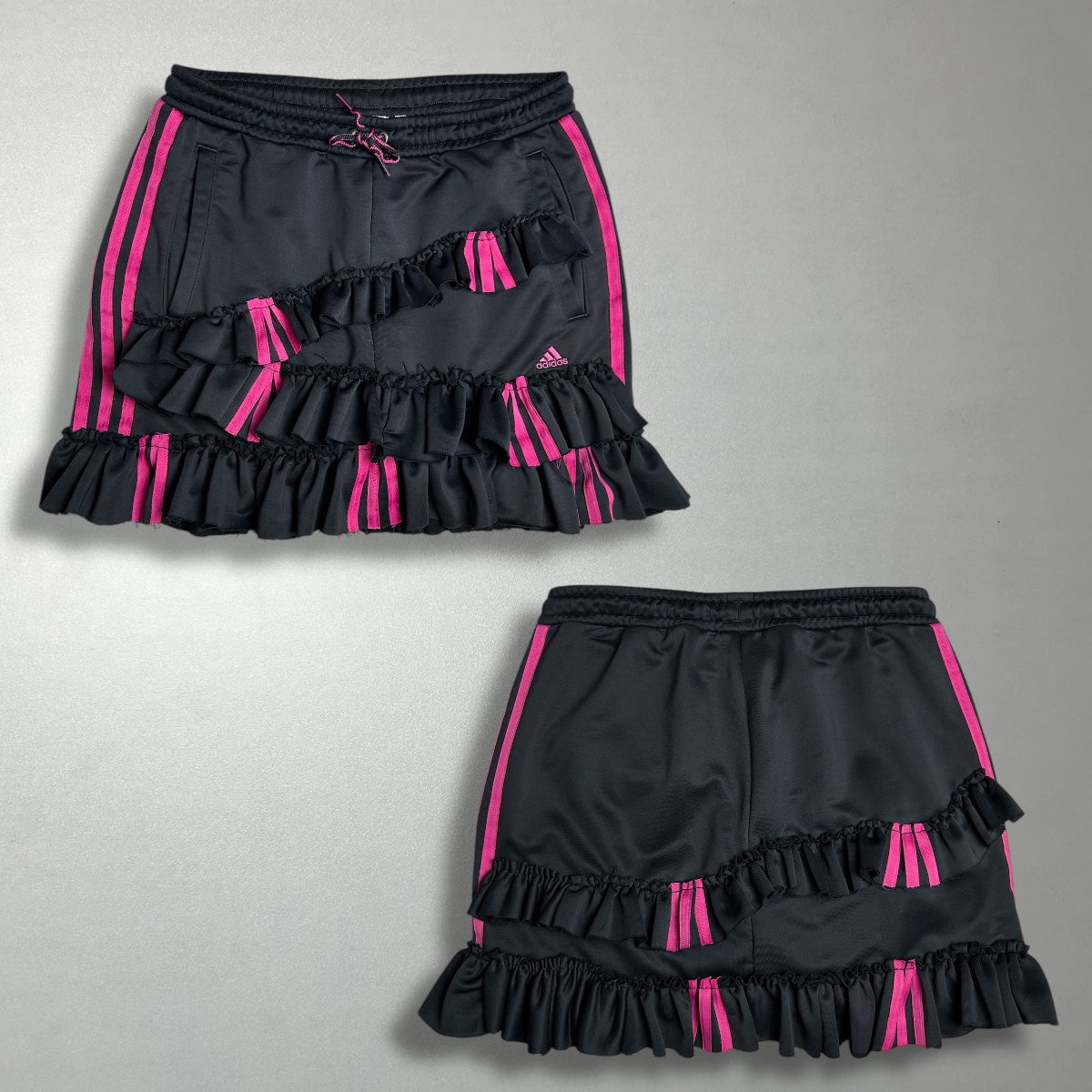 UPCYCLED PINK STRIPES SKIRT