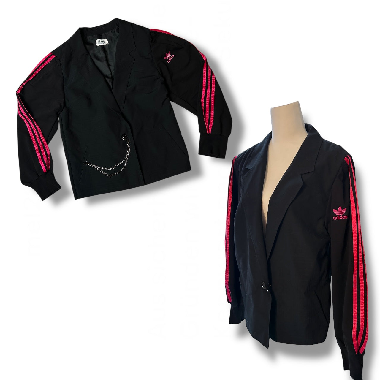 UPCYCLED BLAZER STRIPED PINK