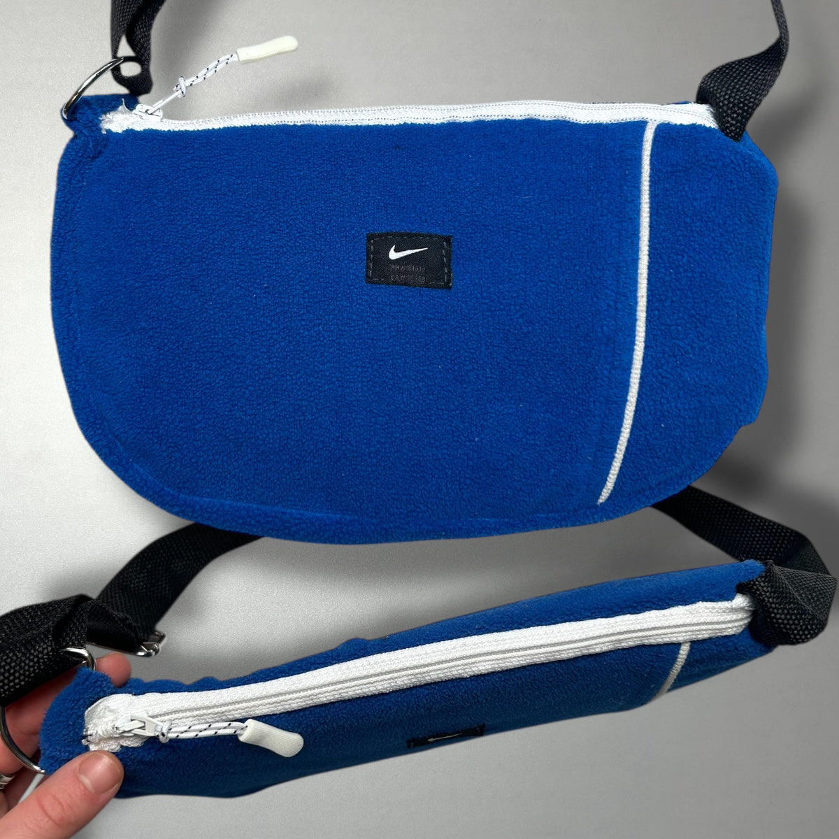 UPCYCLED COZY BAG BLUE #2