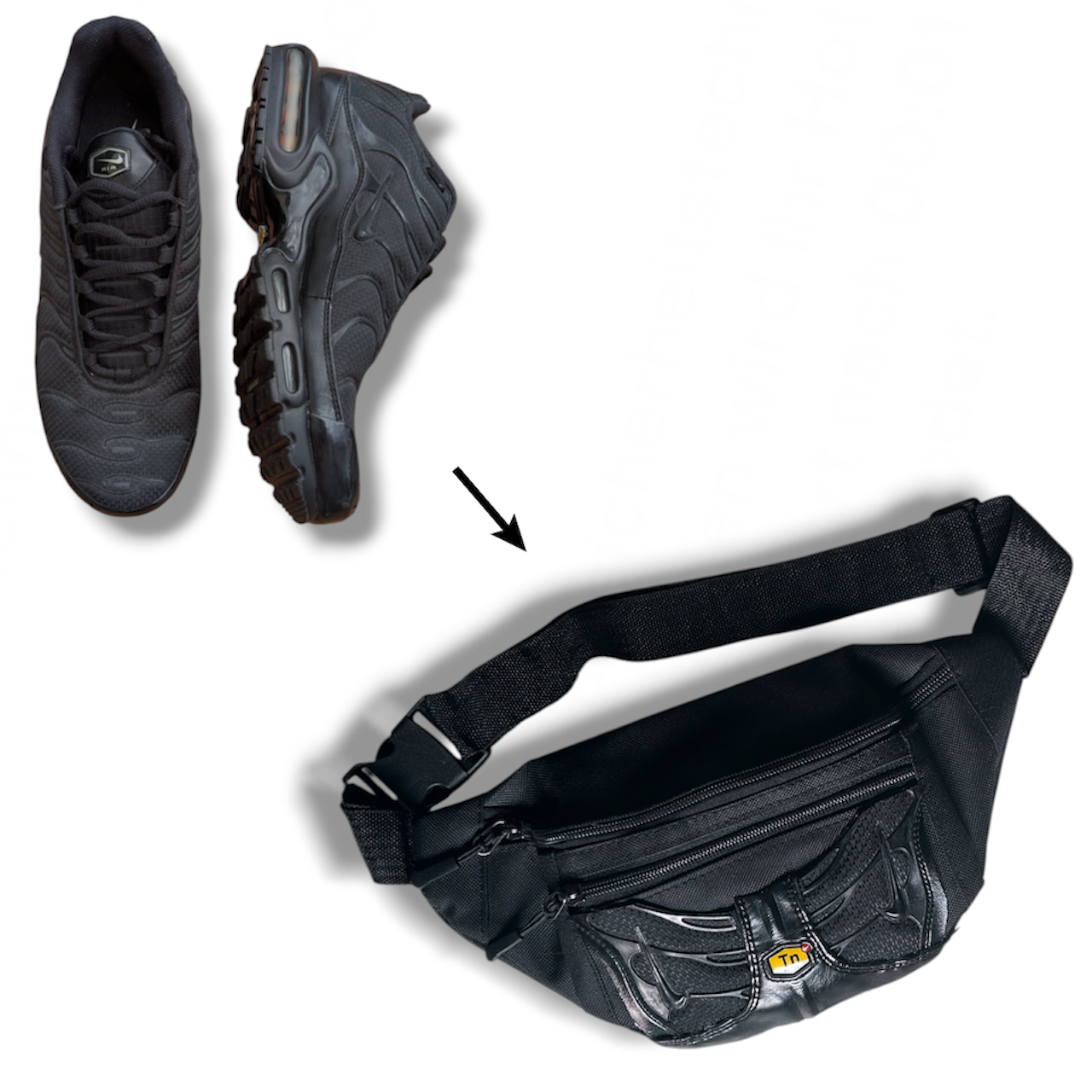 UPCYCLED TN WAISTBAG BLACK