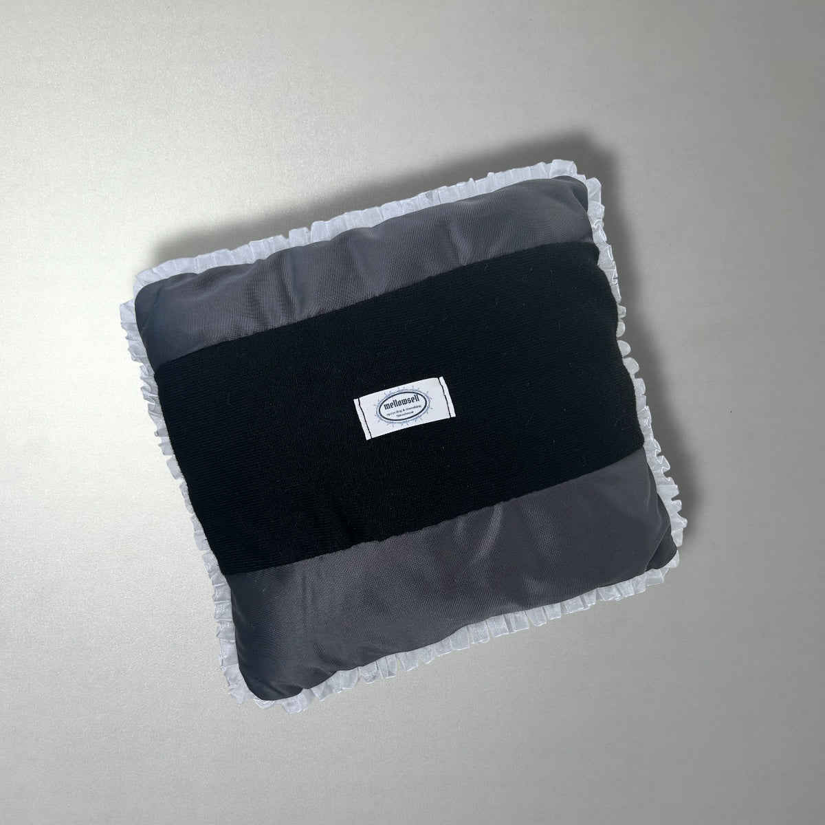 UPCYCLED PILLOW STRIPES GREY