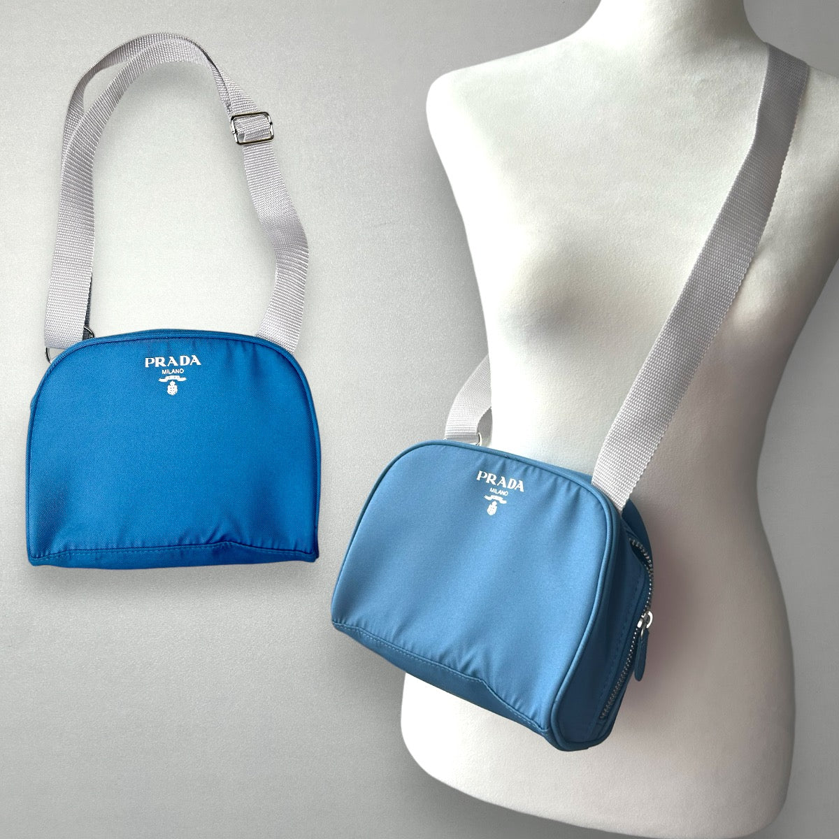 REWORKED DESIGNER BAG BLUE