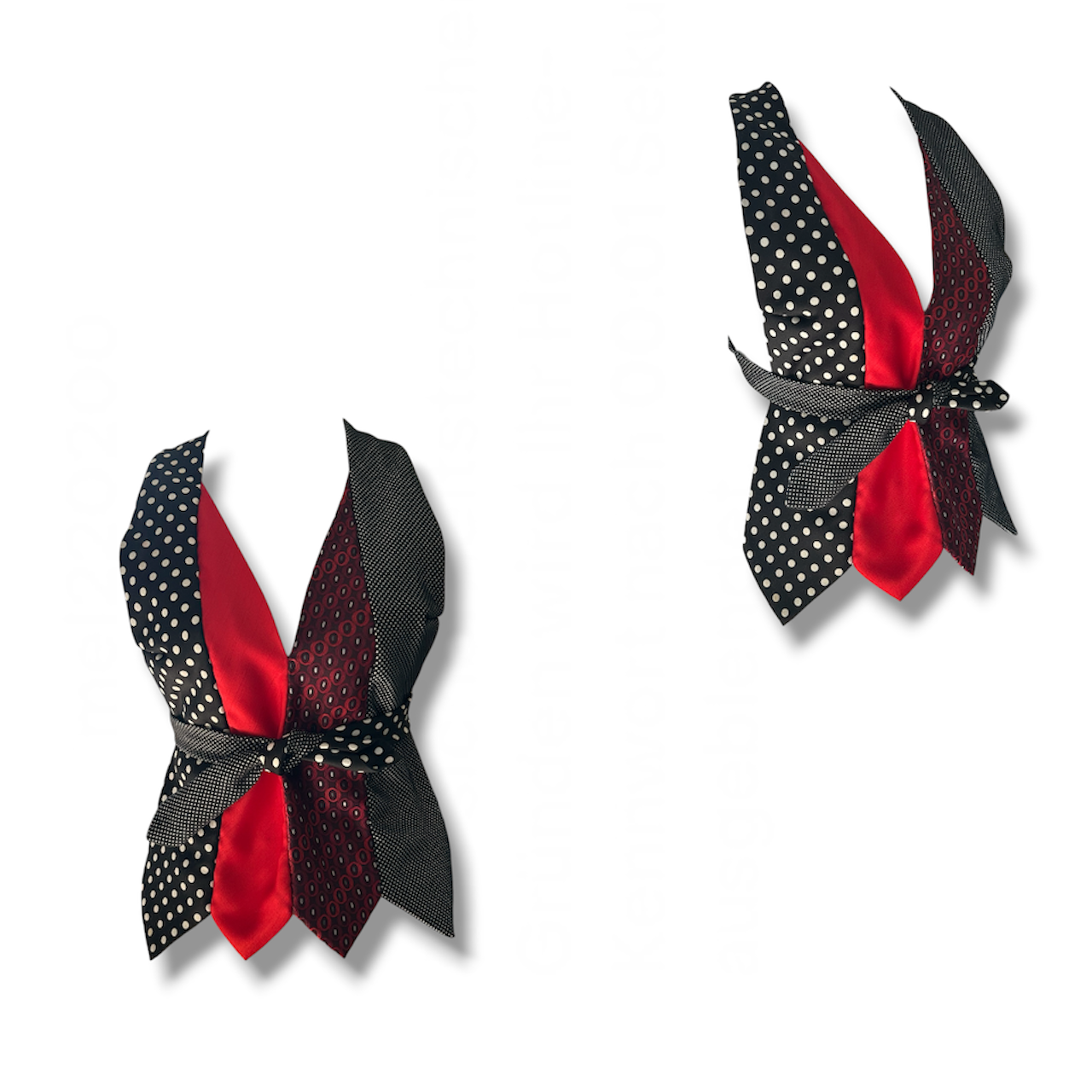 UPCYCLED TIE TOP DOTS
