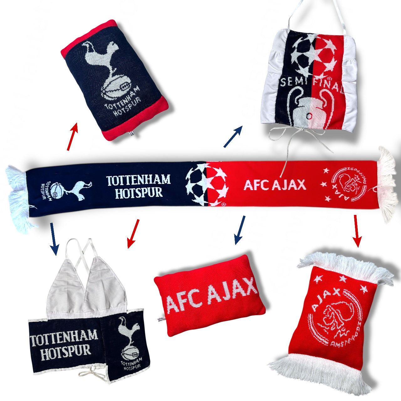 UPCYCLED TOTTENHAM TOP