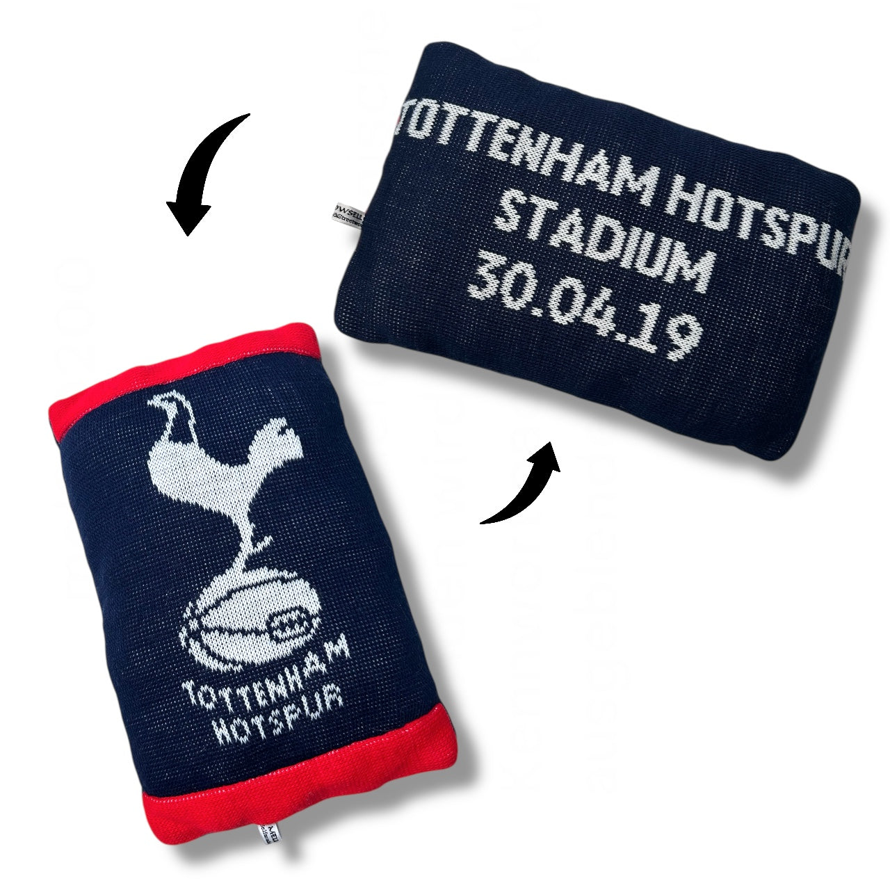 UPCYCLED REVERSIBLE TOTTENHAM PILLOW